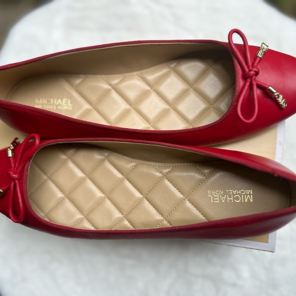 Michael Kors Women’s Ballet Flats Red - Picture 7 of 11